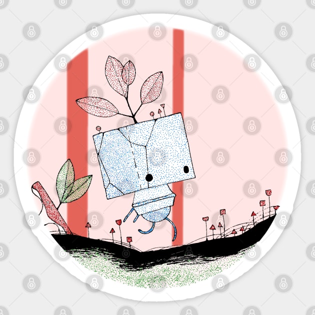 Gris videogame Forest Friend Sticker by KateBlubird